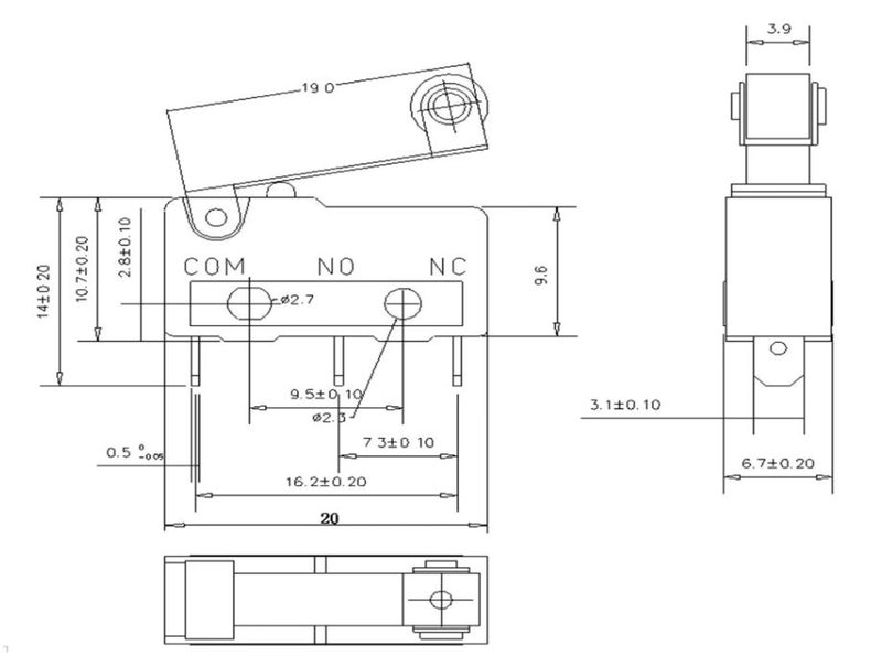Z72) Arcade machine Mini MICROSWITCHES /microswitch / micro switch/ limit switch Carousel 2