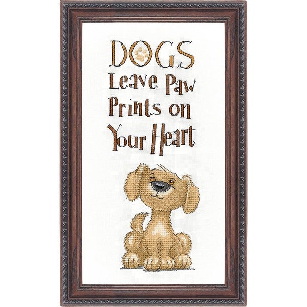 Paw Prints - Counted Cross Stitch Kit Carousel 1