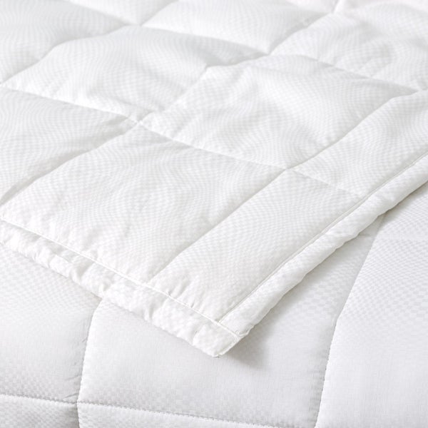 Ddecor Home Checks Super King Bed Comforter Set 500TC Cotton Jacquard White Carousel 3