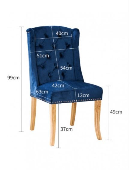 Last Set of 2 - Tais Upholstery Wingback Chair - Grey Linen *Floor Models 45%OFF Carousel 11