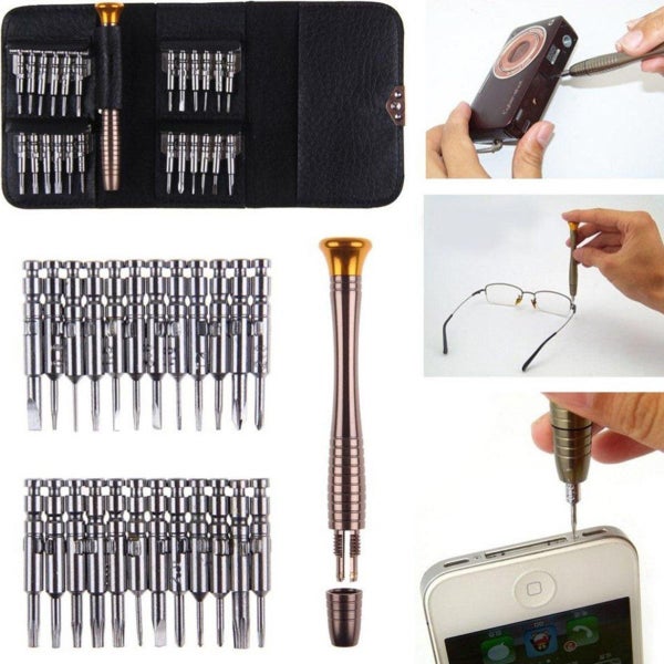 NEW 25 in 1 Precision Torx Screwdriver Repair Tool Set For iPhone Cellphone PC Carousel 1