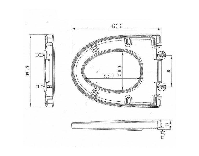 DELETED LINE - ACACIA SEAT STAINLESS STEEL HINGES Carousel 7