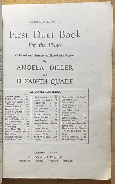 Diller Quaile First Duet Book Carousel 2