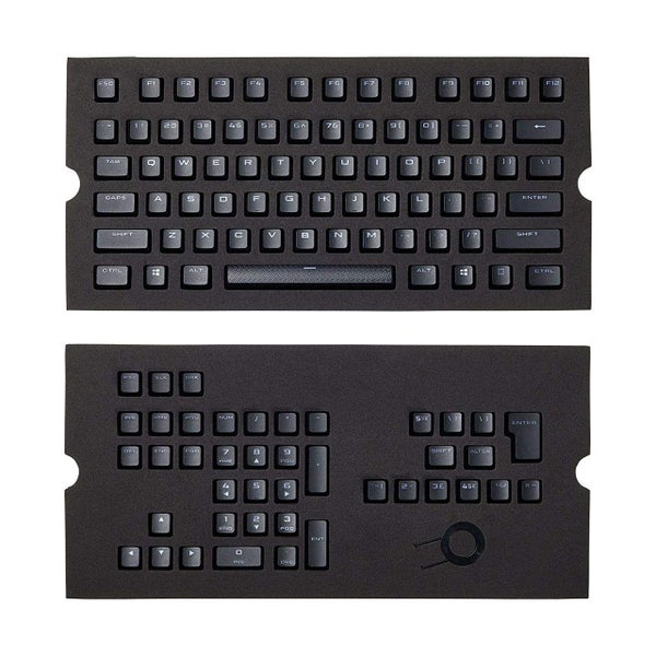 CORSAIR GAMING PBT Double-shot Keycaps Full 104/105-Keyset — Black Carousel 1