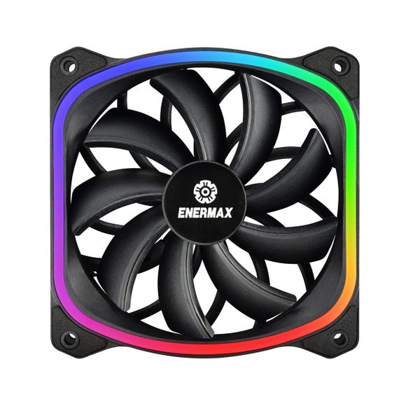 Enermax Squa RGB PWM 120mm Case Fan, Addressable RGB Sync Carousel 1