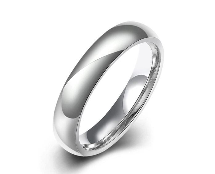 Wedding Ring in 316 Stainless Steel Unisex Ring / Size 9 Carousel 1