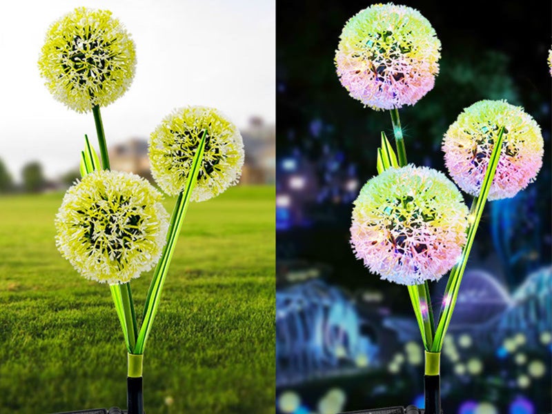 4X Solar Powered Dandelion Lights Patio Stake Walkway Lamp Outdoor Garden Decor Carousel 5