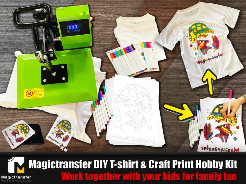 DIY T-shirt & Craft Print Hobby Kit–Suitable for DIY at home or school with kids Carousel 1