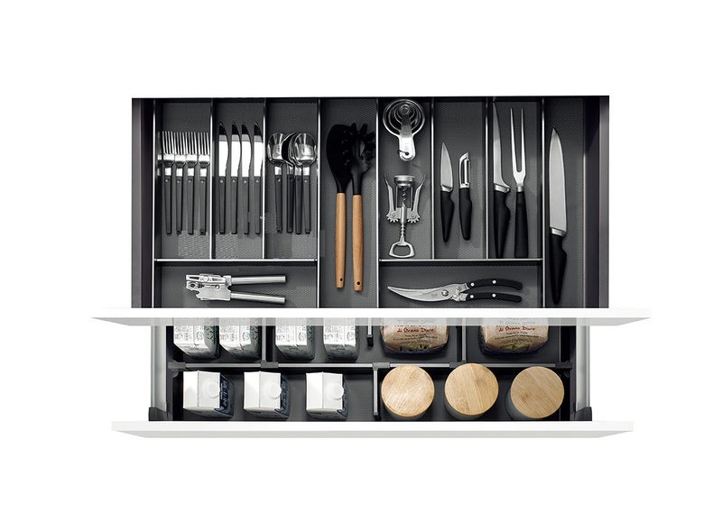 Cutlery Tray for Drawer Storage - Square Look, Applicative Width: 600-750mm Carousel 1