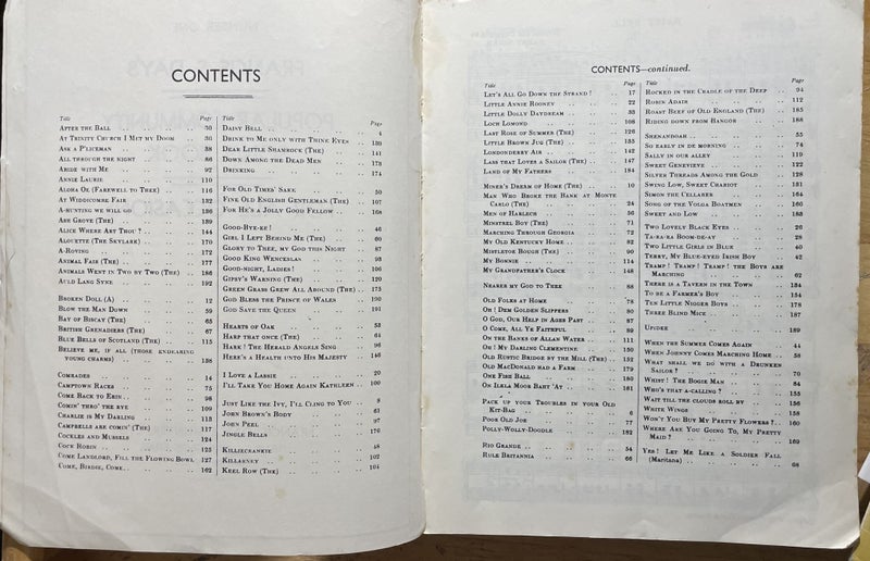Francis & Days Popular Community Song Book 1 Carousel 2