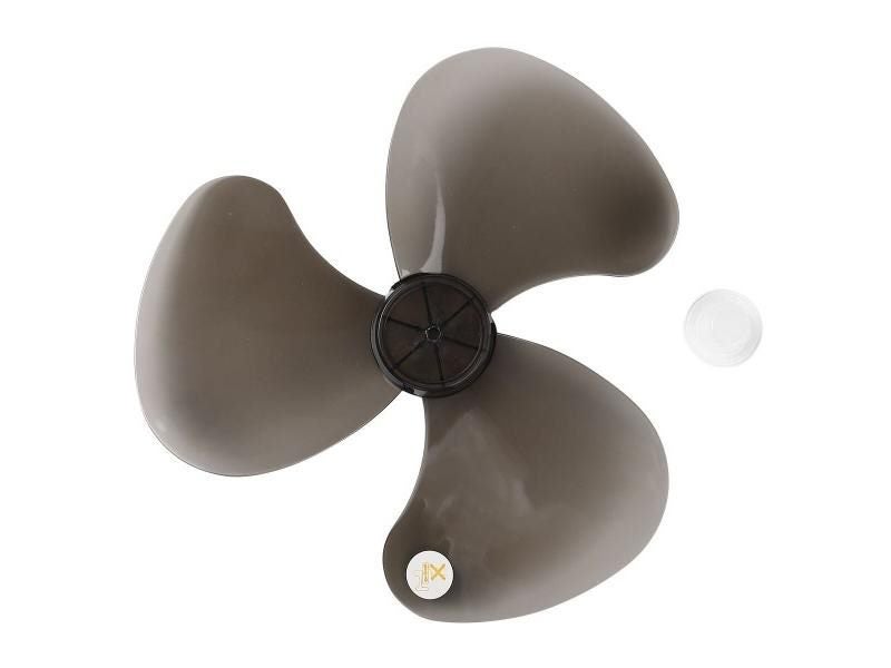 16 Inch Black Plastic Fan Blade With Nut Cover For Standing Pedestal Fan Carousel 1