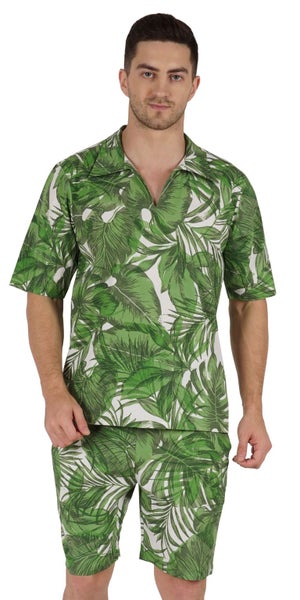Inkmeso Printed Cotton Nightwear Shorts Set For Men's Summer Carousel 1