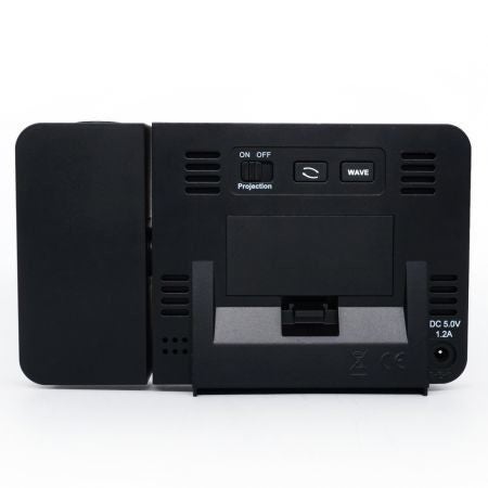 Digital Projection Alarm Clock Temperature and Time Sync with LCD Backlit Screen Carousel 6