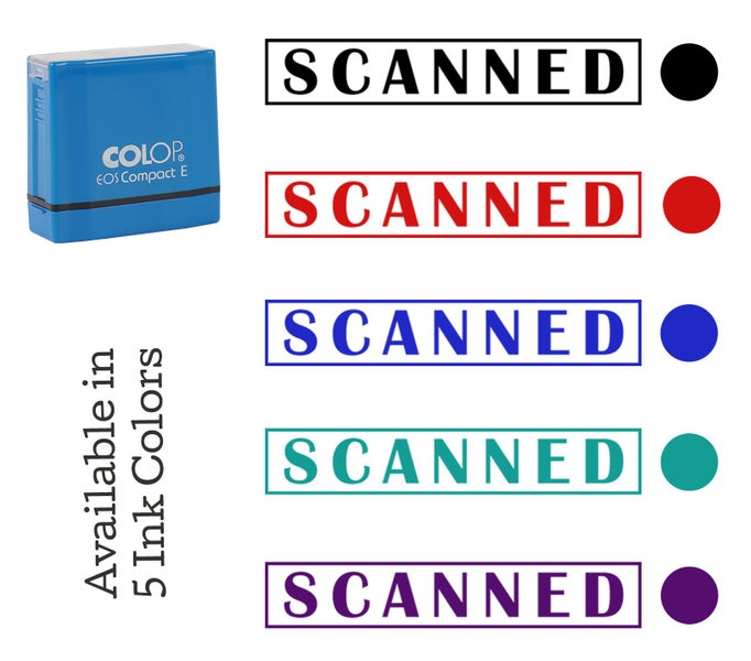 Printtoo Scanned Self Inking Rubber Stamp Pre-Inked Office Stamp- Home Office Carousel 7