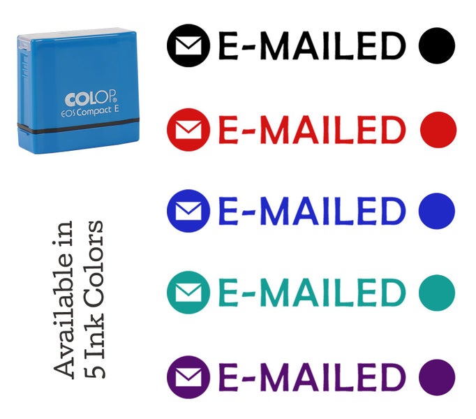 Printtoo E-Mailed Self Inking Rubber Stamp Pre-Inked Office Stamp- Home Office Carousel 7