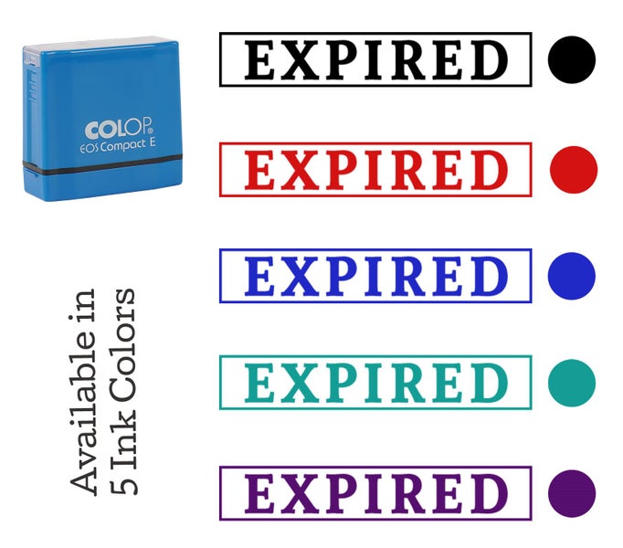 Printtoo Expired Self Inking Rubber Stamp Pre-Inked Office Stamp- Home Office Carousel 7