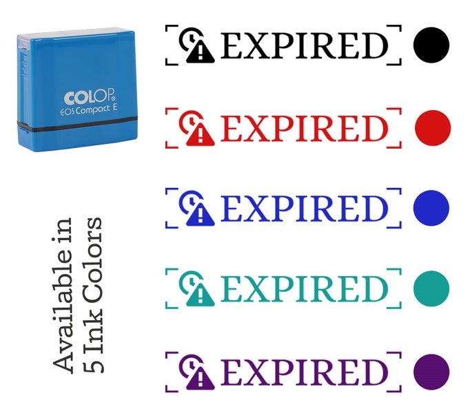 Printtoo Expired Self Inking Rubber Stamp Pre-Inked Office Stamp- Home Office Carousel 7