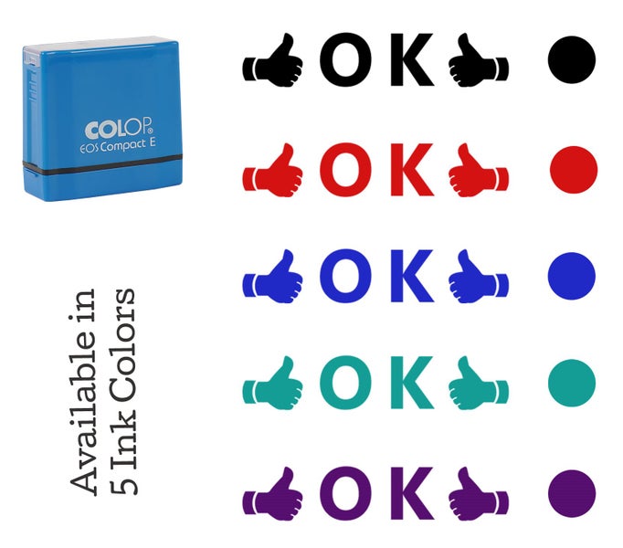 Printtoo Ok Self Inking Rubber Stamp Pre-Inked Office Stamp- Home Office Carousel 7