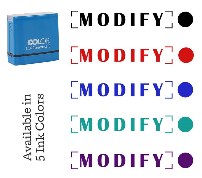 Printtoo Modify Self Inking Rubber Stamp Pre-Inked Office Stamp- Home Office Carousel 7