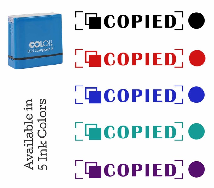 Printtoo Copied Self Inking Rubber Stamp Pre-Inked Office Stamp- Home Office Carousel 7