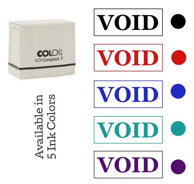 Printtoo Void Self Inking Rubber Stamp Pre-Inked Office Stamp- Home Office Carousel 7