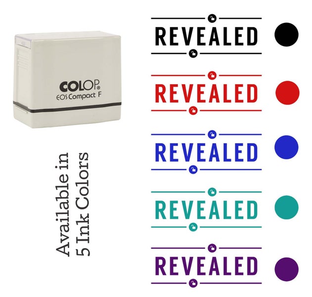 Printtoo Revealed Self Inking Rubber Stamp Pre-Inked Office Stamp- Home Office Carousel 7