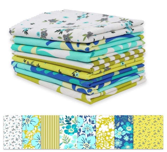 Soimoi 8 Pc Fat Quarter Bundle - Floral Print 18"x 22" DIY Patchwork- 100% Carousel 1