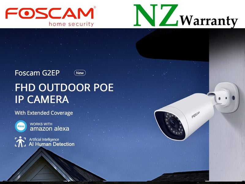 Foscam G2EP 2.0MP IP66 PoE NETWOK IP CAMERA HUMAN DETECTION Carousel 1