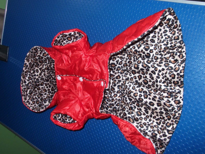 28cm/36cm- Leopard print Tutu Dress - reversable- sml Dog Carousel 1