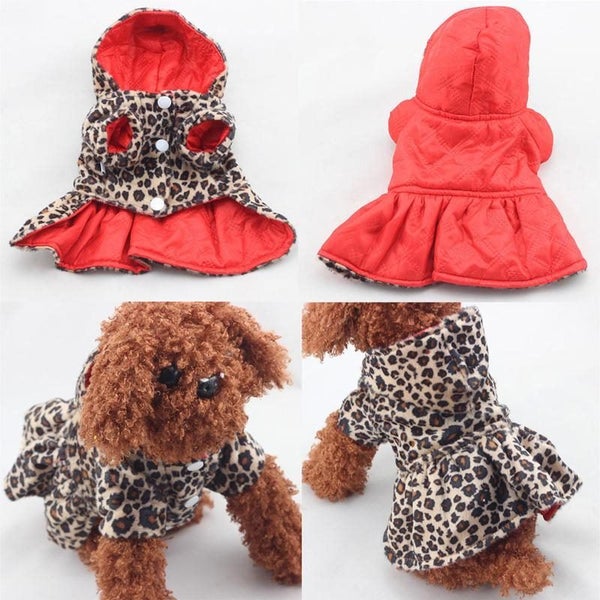 28cm/36cm- Leopard print Tutu Dress - reversable- sml Dog Carousel 3