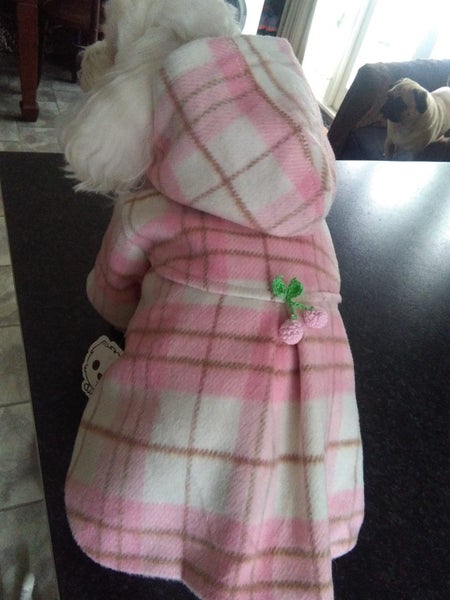 27/37cm 'Wool Plaid Coat' -Sml Dog Carousel 1