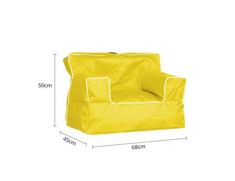 “Final stock clearance " Kids Bean Bag Sofa Cover - Yellow Carousel 4