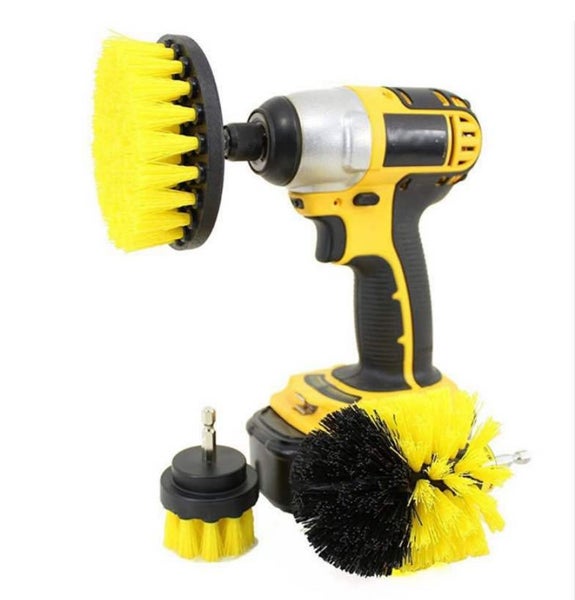SET OF 3 | Drill Brush Tile Grout Power Scrubber Cleaning Scrub Combo Carousel 1