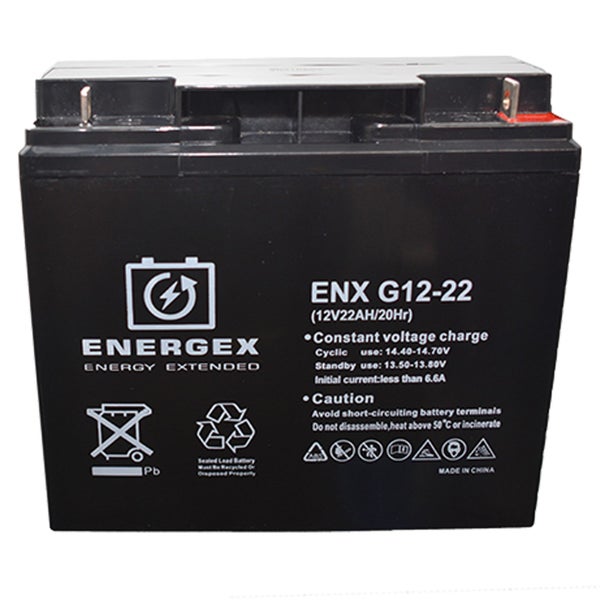 Energex Deep Cycle 12v 22 Amp Hour Battery Carousel 1