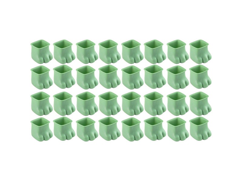 32X Silicone Chair Leg Covers Floor Protectors Furniture Leg Caps Square Green Carousel 1