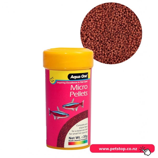 Aqua One Micro Pellets 30g Carousel 1
