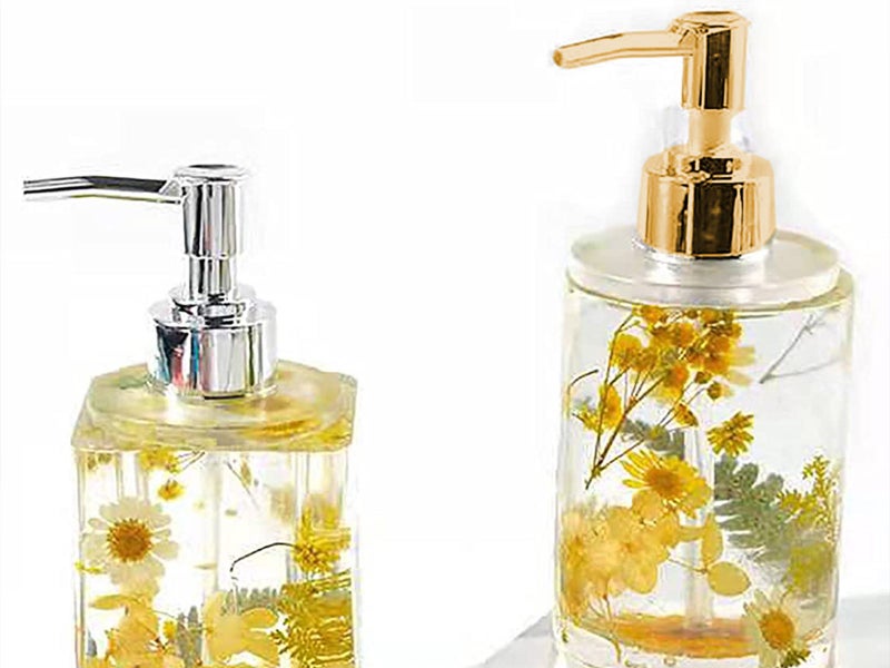 2X DIY Resin Casting Mould Perfume Bottle Silicone Mold Soap Dispenser Pump Carousel 2