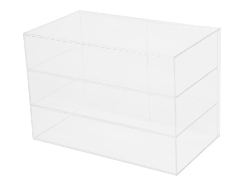 3-Tier Cake & Bakery Display Cabinet - Food Grade Clear Acrylic 58cm Carousel 1