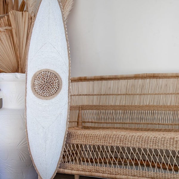 Shield Beaded Long in White Carousel 4