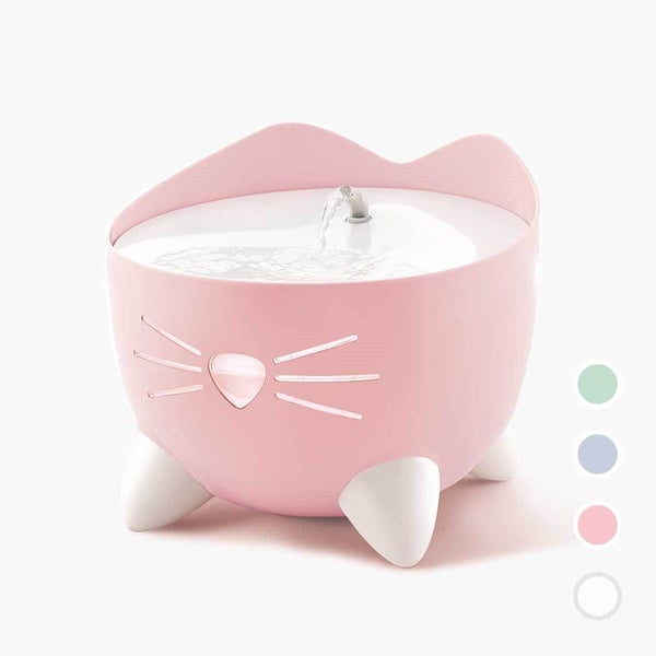 Catit Pixi Cat Water Drinking Fountain Pink Carousel 1