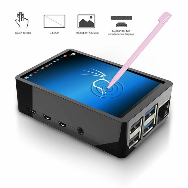 3.5" Inch Touch Screen Monitor LCD Display 480x320 For Raspberry Pi 4+ Case+ Pen Carousel 9