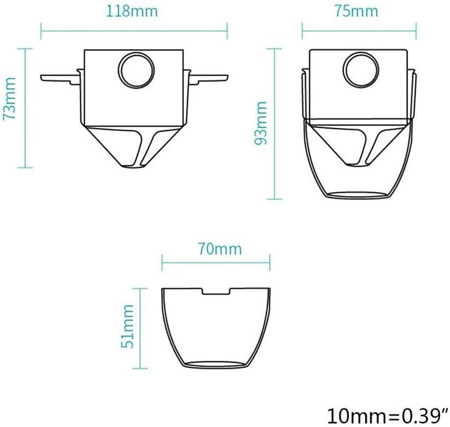 Coffee Filter Percolator Funnel Holder Folding Carousel 2