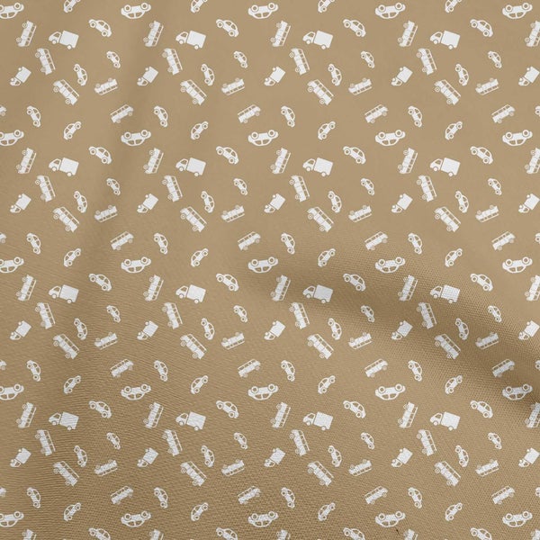 oneOone Velvet Pink Fabric Car Quilting Supplies Print Sewing Fabric By The Carousel 1