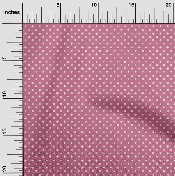 oneOone Velvet Pink Fabric Floral Dress Material Fabric Print Fabric By The Carousel 2