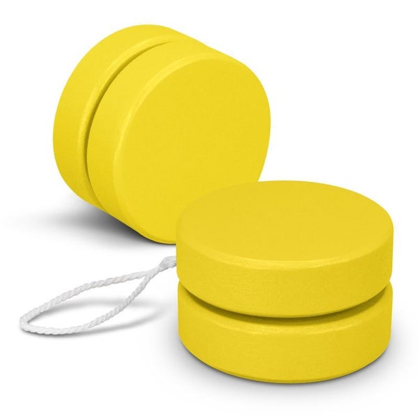 Wooden Yoyo - Jester Yellow (50 Units) Carousel 1