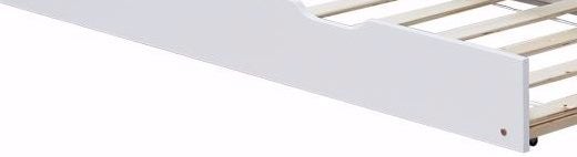 KING SINGLE WHITE ROLLAWAY BED ON CASTER WHEELS+LOW PROFILE INNERSPRUNG MATTRESS Carousel 2