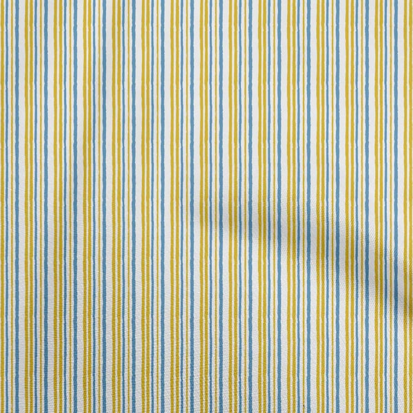oneOone Velvet Yellow Fabric Stripes Fabric For Sewing Printed Craft Fabric By Carousel 1