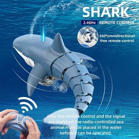 Remote Control Shark Underwater Simulation Fish Animals Robots Carousel 1