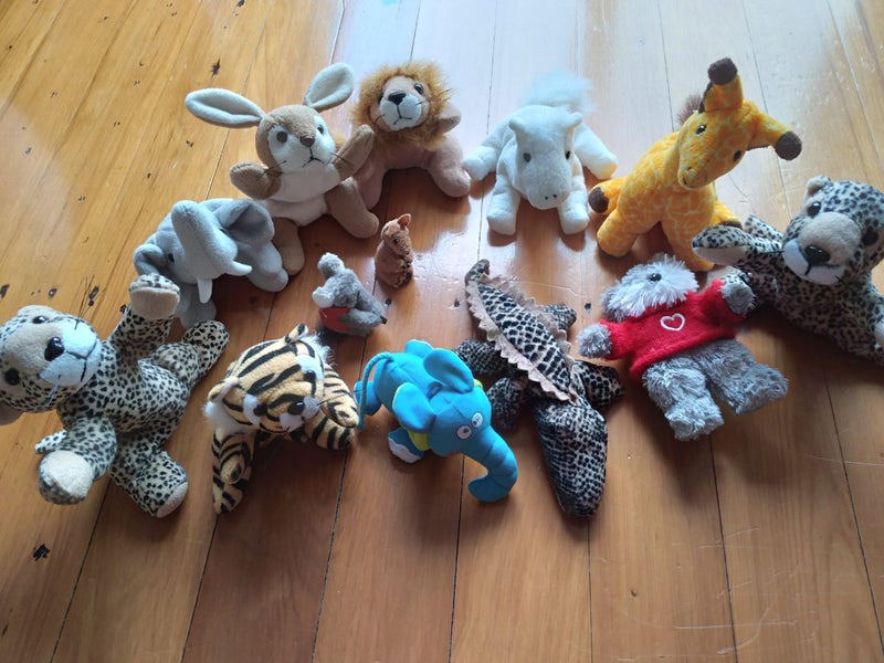 Weighted/stuffed animal sensory toy set + extra little soft toys Carousel 1