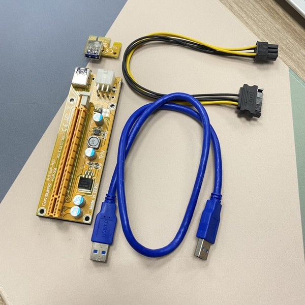 VER009 PCIe PCI-E 1X To 16X GPU Riser Adapter For Cryptocurrency Mining Carousel 1